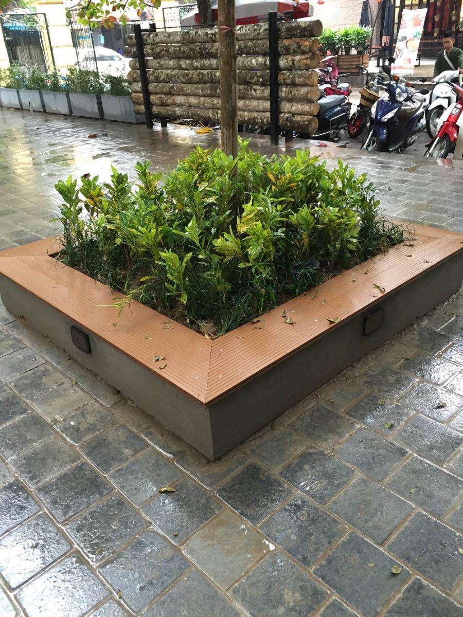bồn hoa gỗ