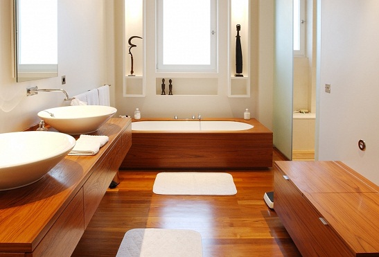 sàn gỗ lát nhà tắm