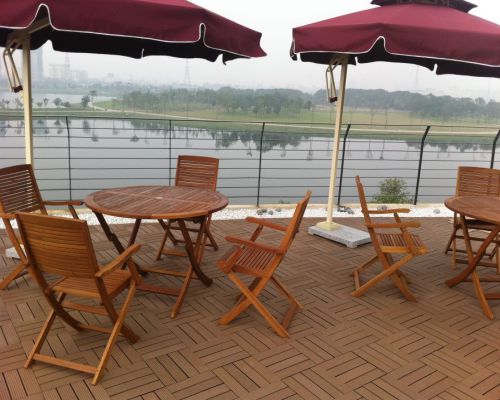 sàn gỗ ngoài trời chịu được nhiệt độ cao