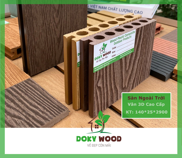 mẫu sàn gỗ nhựa ngoài trời Dokywood