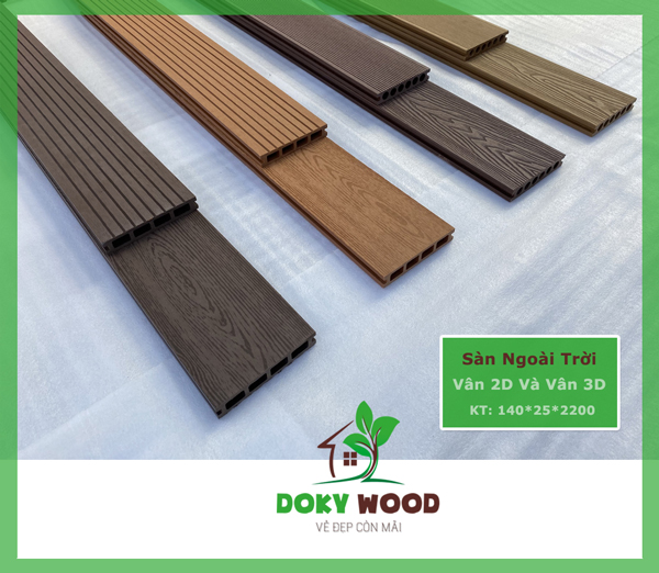 mẫu sàn gỗ nhựa ngoài trời Dokywood