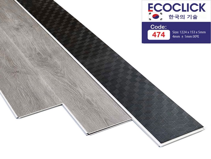 Sàn nhựa hèm khóa EcoClick 474