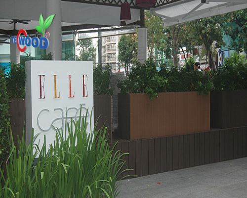 sàn gỗ ngoài trời cho quán cafe