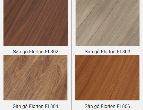 các mã sàn gỗ Florton dày 8mm
