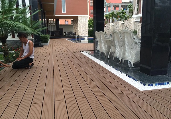 Sàn gỗ nhựa ngoài trời Tecwood màu coffee