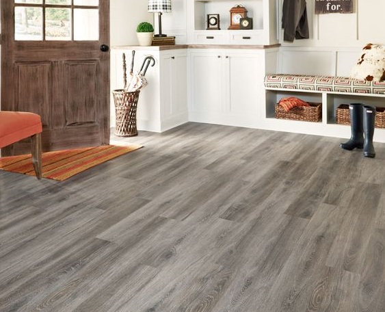 Sàn nhựa EcoClick 474 lát phòng khách