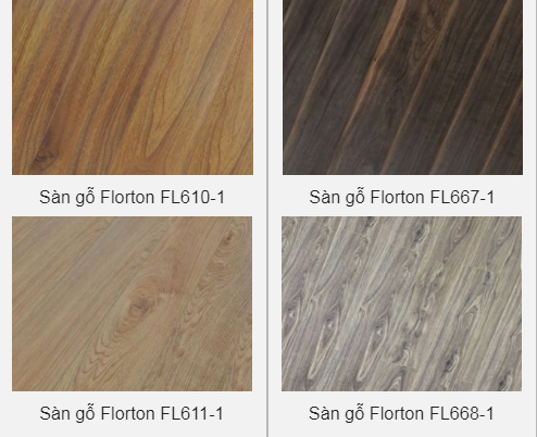 ván sàn gỗ florton dày 12mm